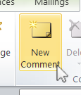 New Comment button.